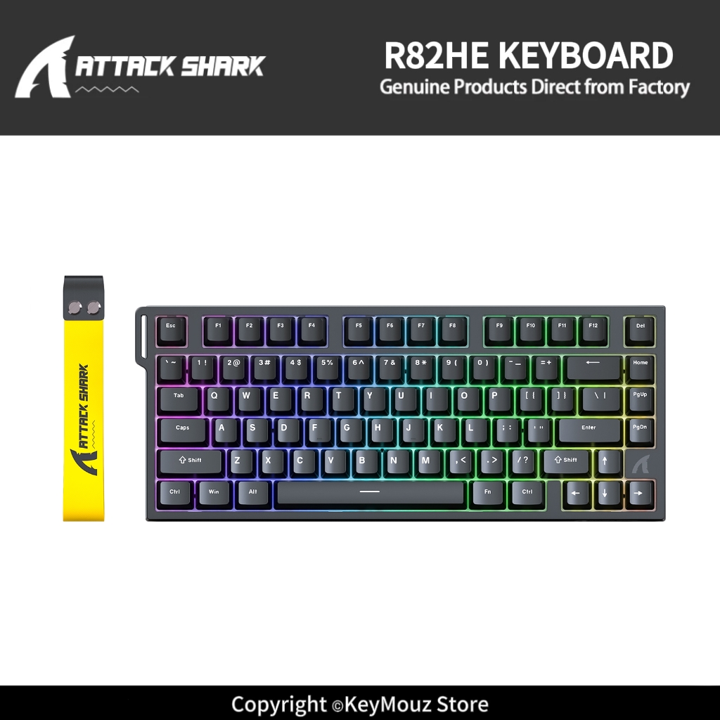 Gaming Keyboard Hot Swappable - ATTACK SHARK R82HE Tastiera Meccanica Cablata