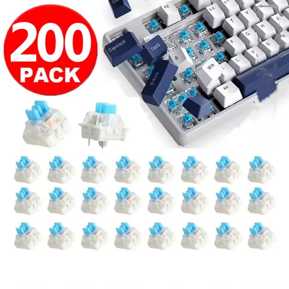 Keyboard Gaming Blue Switch - 10/30 pezzi, interruttori meccanici di ricambio