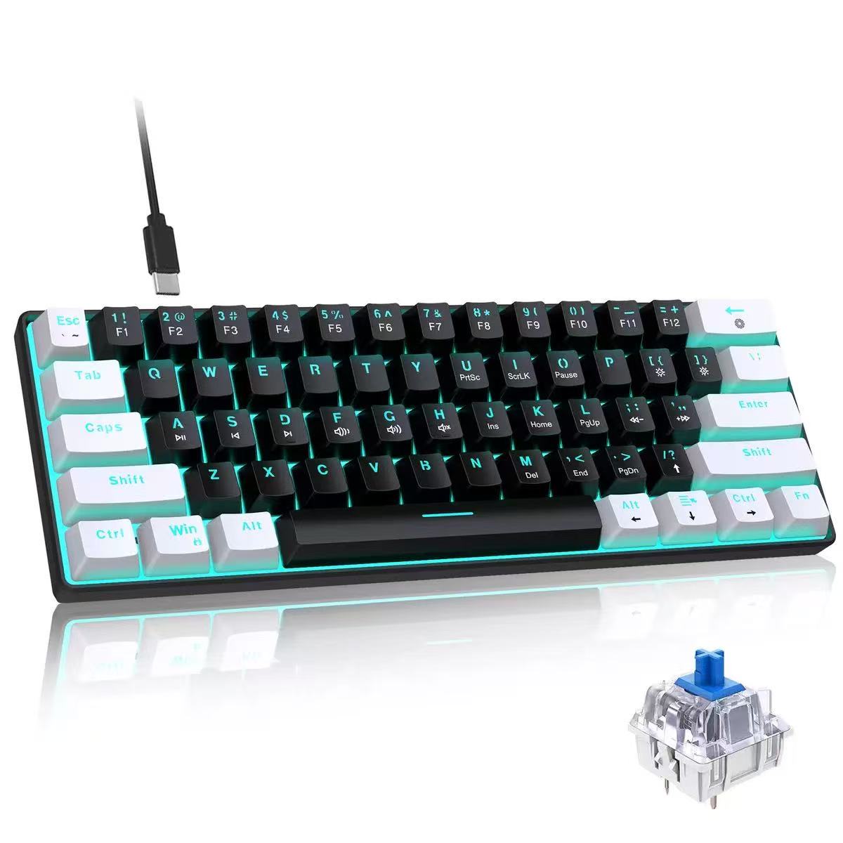 Tastiera meccanica al 60%, tas - Keyboard Gaming Blue Switch recensione e prezzo