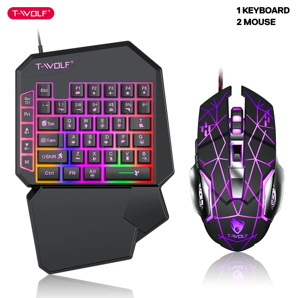 T-WOLF TF900 Set trono tastier - Gaming Keyboard Mini recensione e prezzo