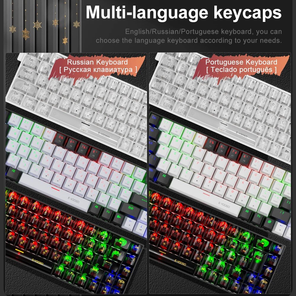 E-YOOSO Z686 USB Mini Slim tas - Gaming Keyboard Mini recensione e prezzo