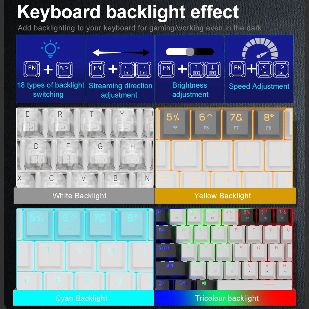 E-YOOSO Z686 USB Mini Slim tas - Gaming Keyboard Mini recensione e prezzo