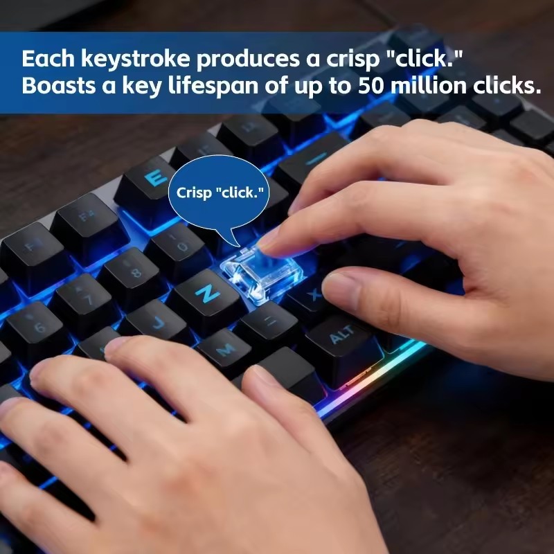 10/30 pezzi, interruttori mecc - Keyboard Gaming Blue Switch recensione e prezzo