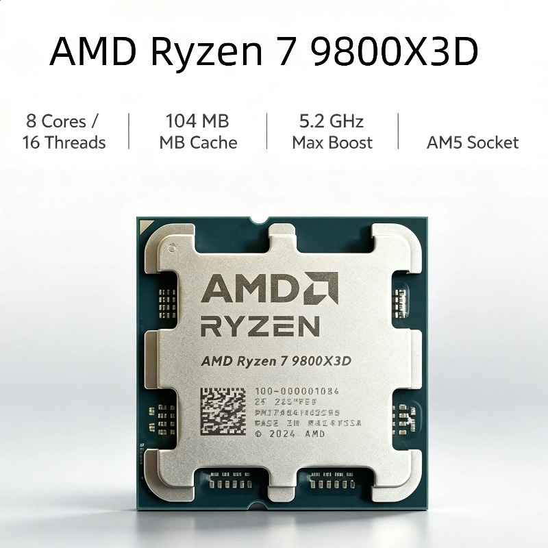 AMD Ryzen 7 9800X3D CPU per Cr - Amd Cpu Ryzen 7 recensione e prezzo