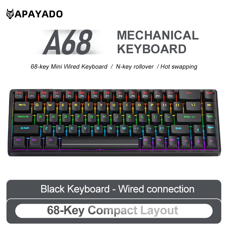 Tastiera Meccanica Cablata APA - Gaming Keyboard Hot Swappable recensione e prezzo