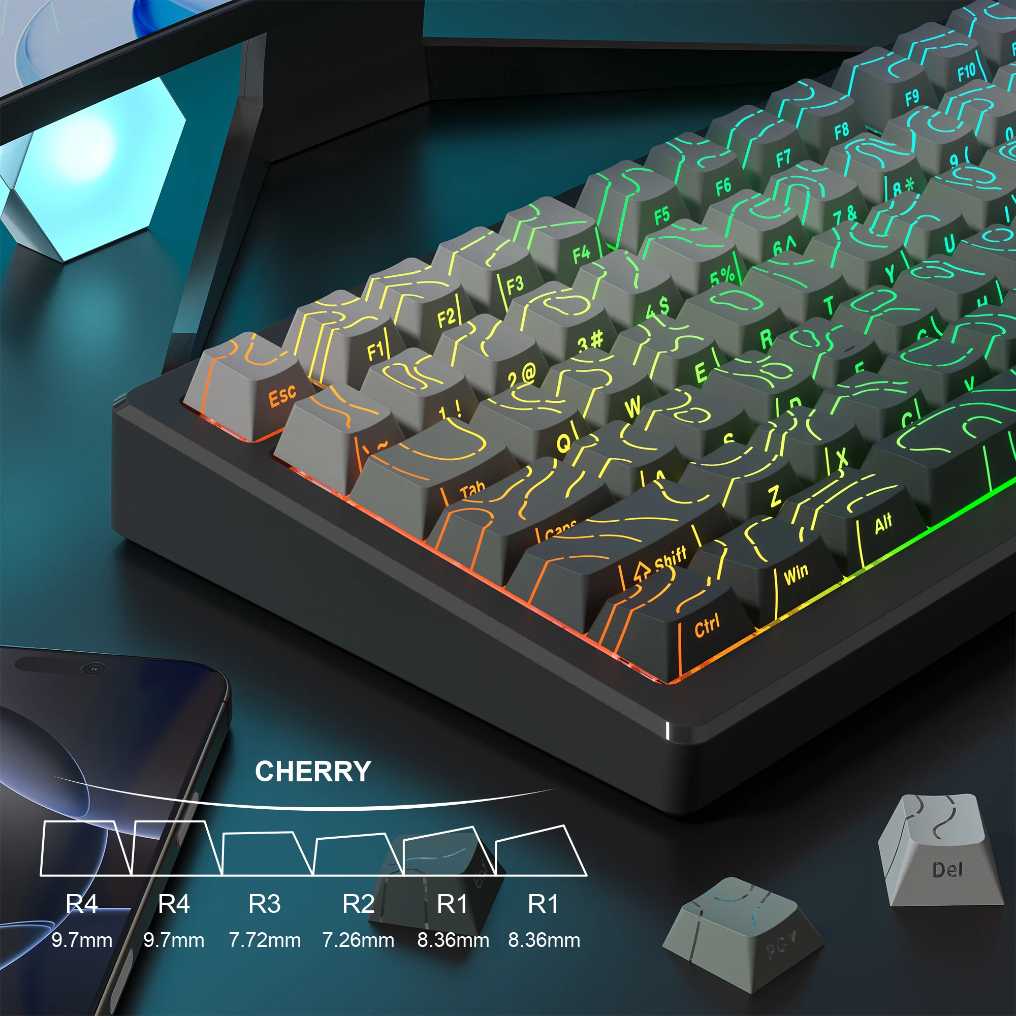 134 tasti Polar Day Topographi - Gaming Keyboard Nearby recensione e prezzo